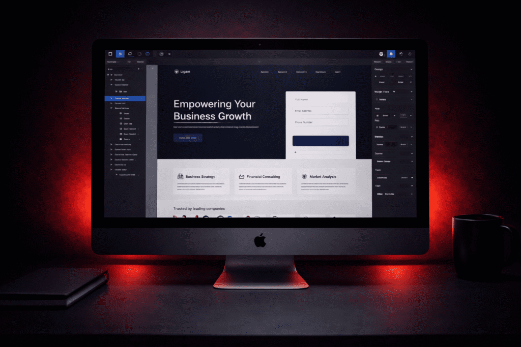 Figma UI/UX website design and development